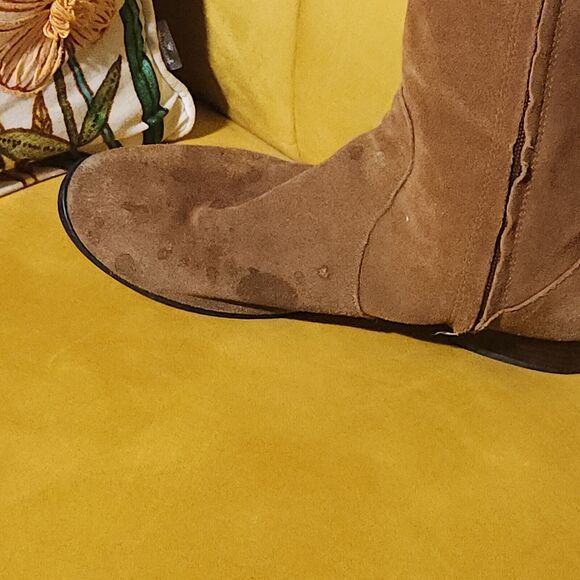 BDG Knee High Boots Brown Suede Leather Pull On riding Urban Outfitters US 9 - Picture 15 of 16